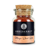 Magic Dust Rub von Ankerkraut im Korkenglas auf weißem Hintergrund.