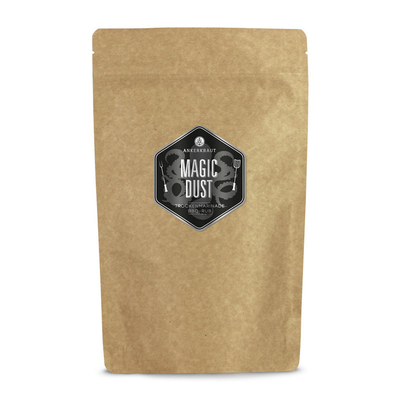 Ankerkraut Magic Dust Rub im großen Nachfüllbeutel zum wieder verschließen.